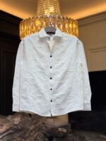 Premium Embossed Drop Shoulder Boxy Fit Shirt - Image 3